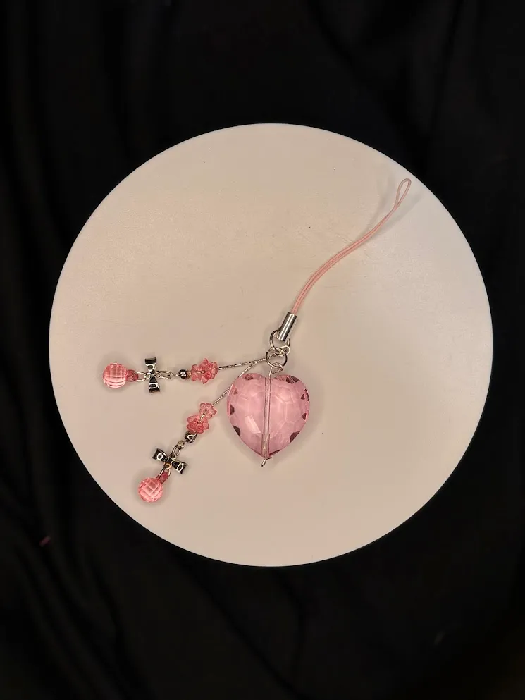 Perfect heart keychain — handmade keychain by Beadiverse