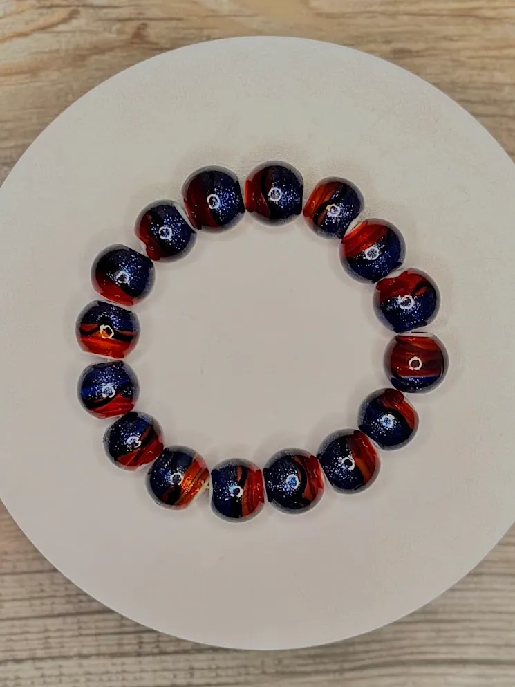 Space balls bracelet — handmade bracelet by Beadiverse