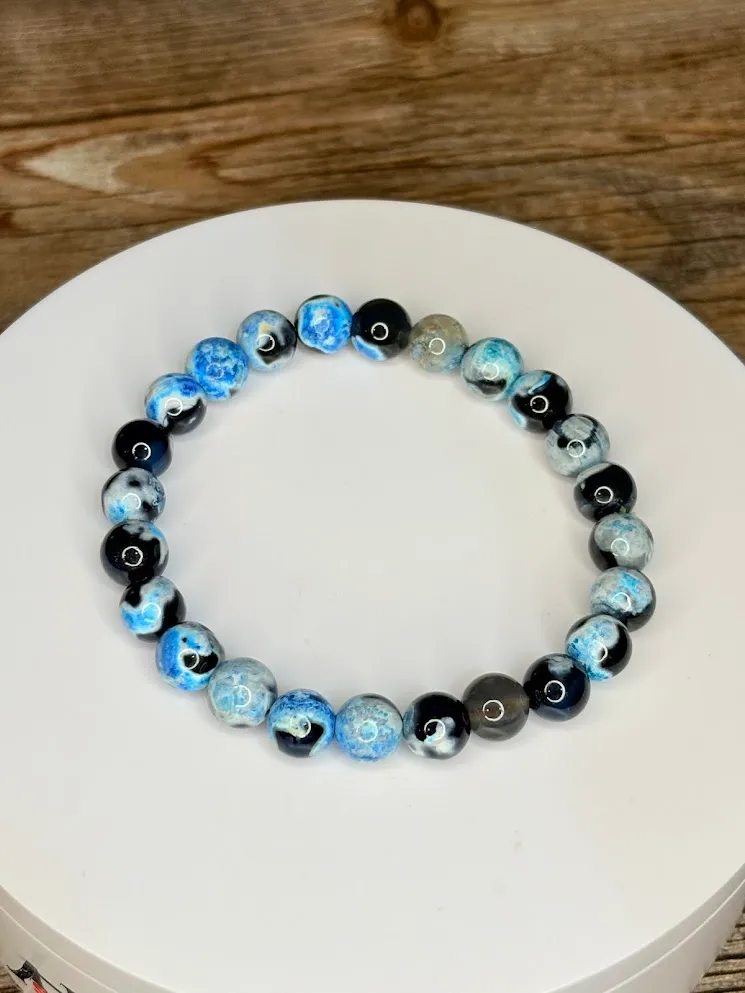 frosty rock bracelet — handmade bracelet by Beadiverse
