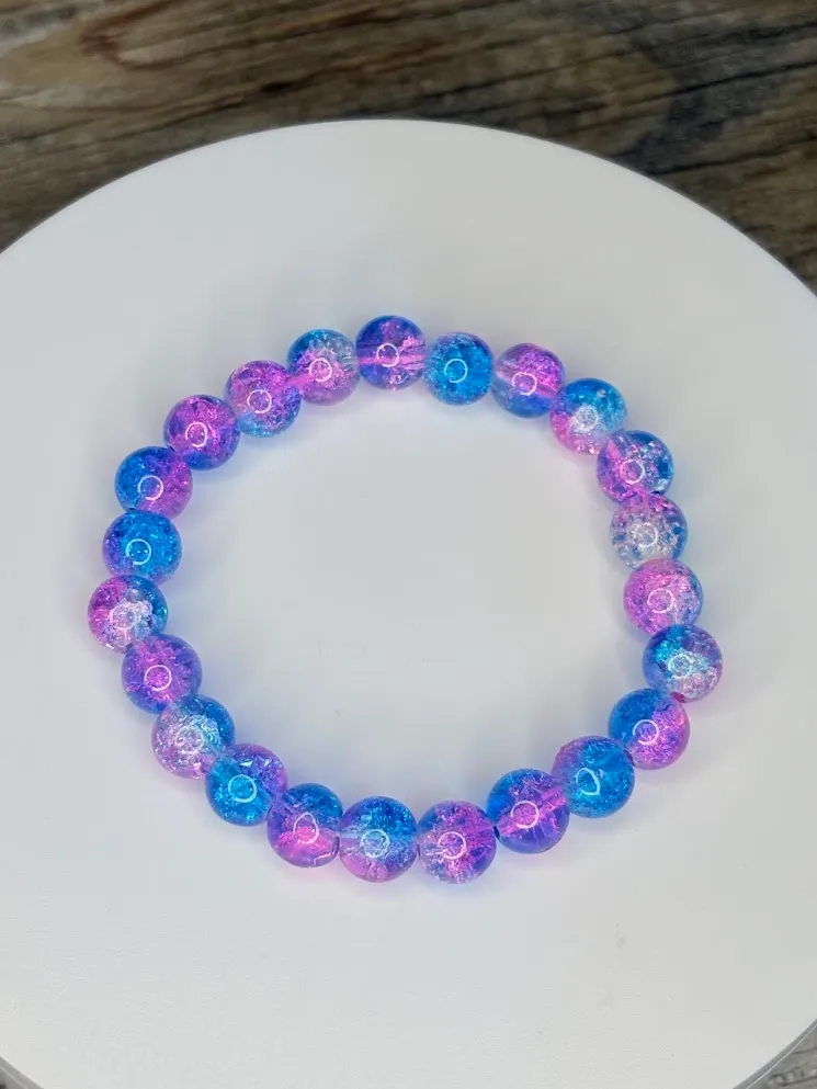 Cotton candy bracelet — handmade bracelet by Beadiverse