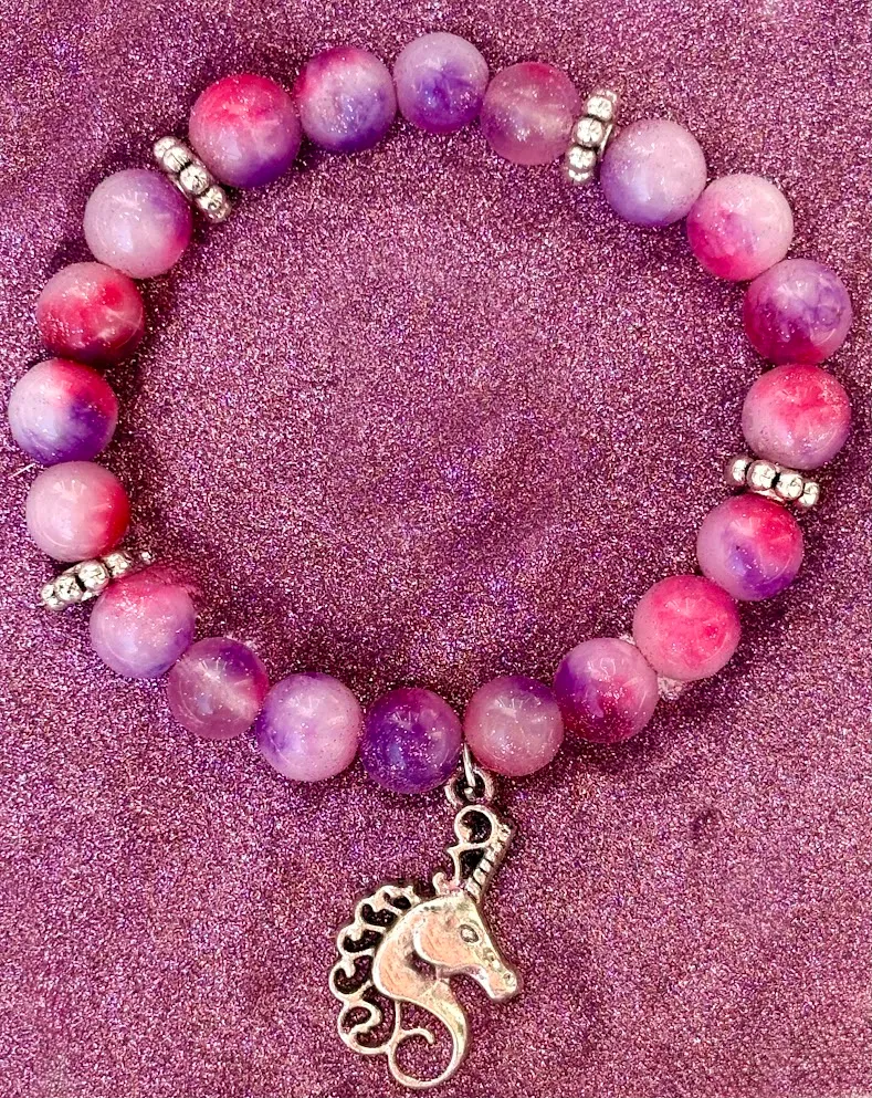 Unicorn stone bracelet — handmade bracelet by Beadiverse