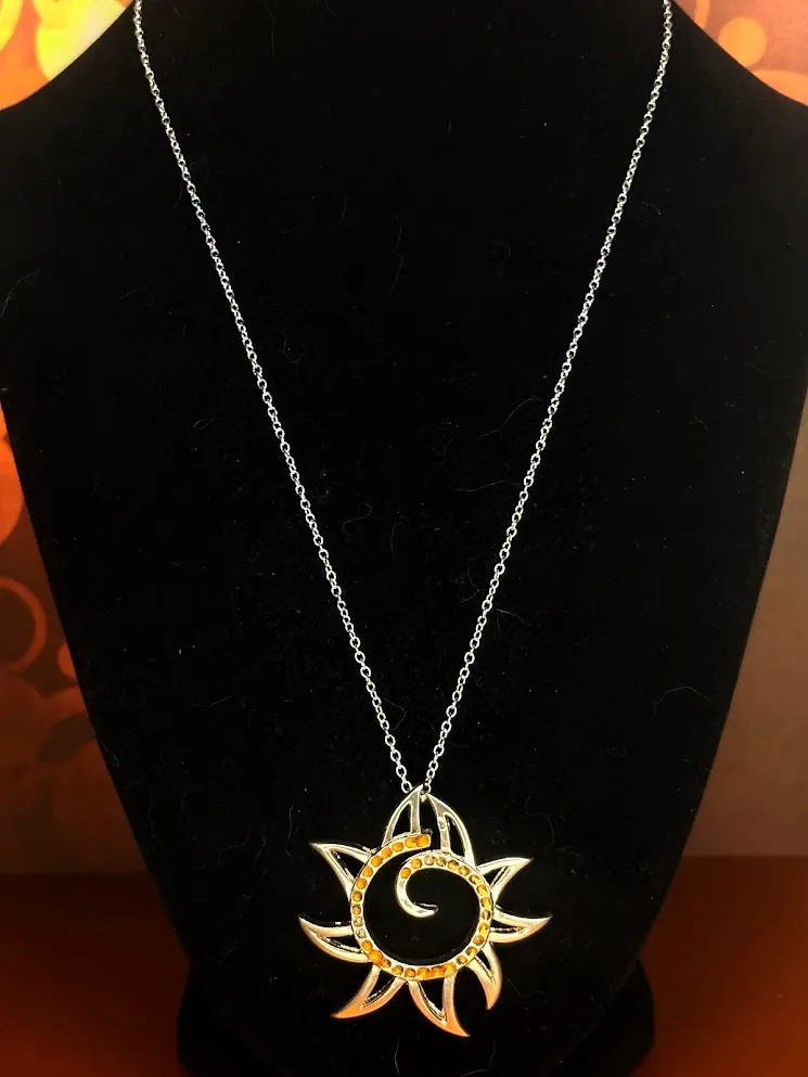 Blazing sun necklace — handmade necklace by Beadiverse
