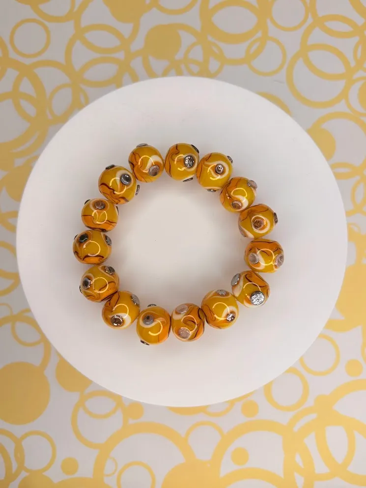Sunburst bracelet — handmade bracelet by Beadiverse