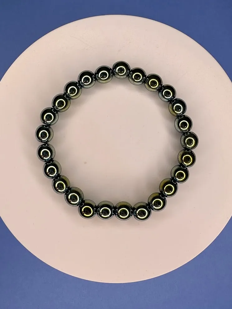 Black eclipse bracelet — handmade bracelet by Beadiverse