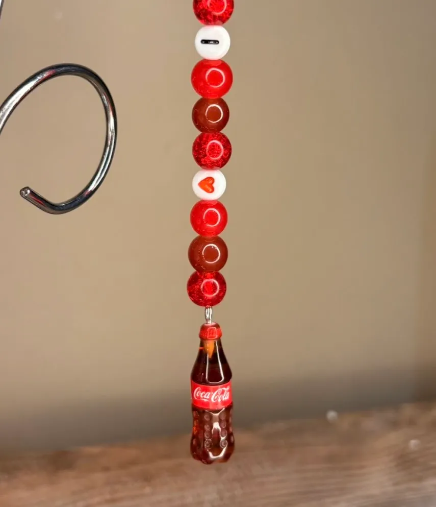 I love coke keychain — handmade keychain by Beadiverse