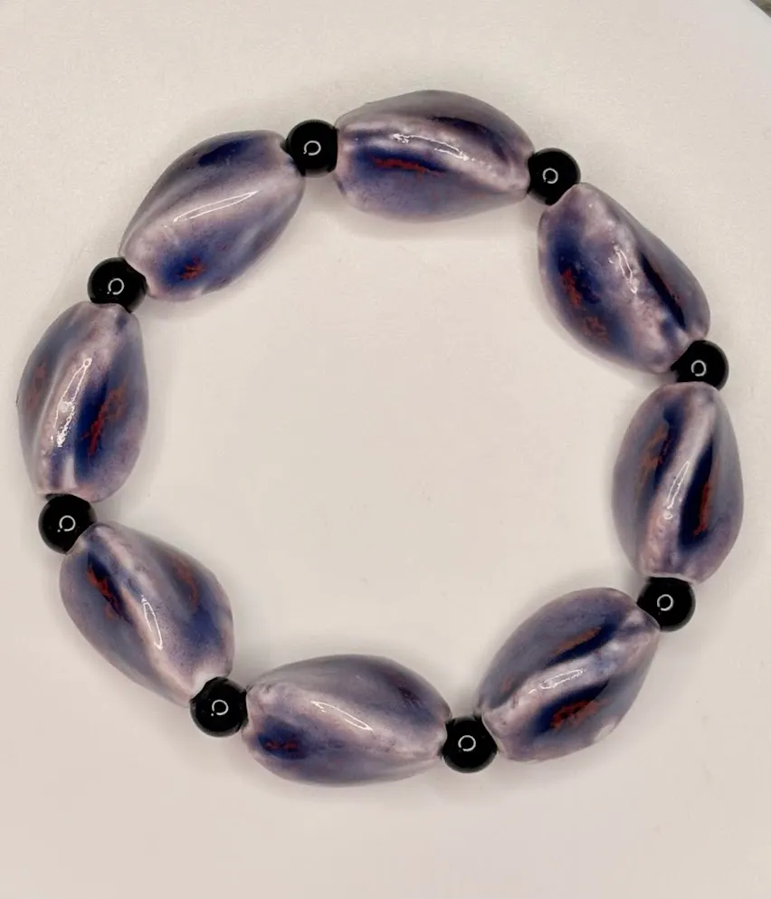Porcelain tide bracelet — handmade bracelet by Beadiverse