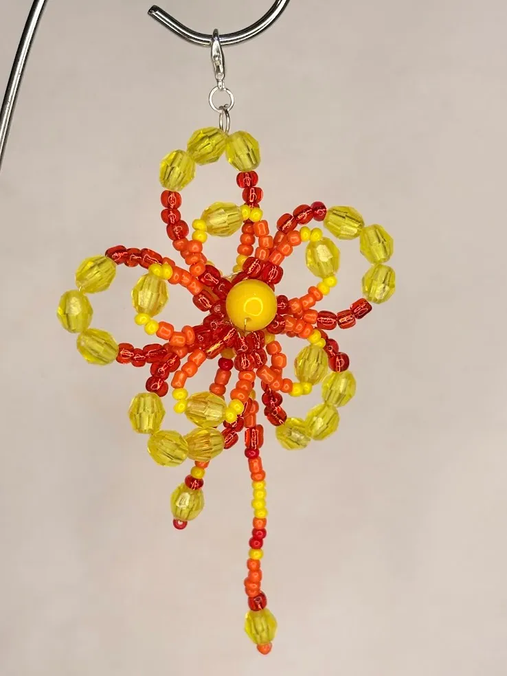 Fire lily keychain 2