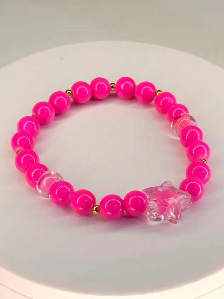 Bubblegum stardrop bracelet 2
