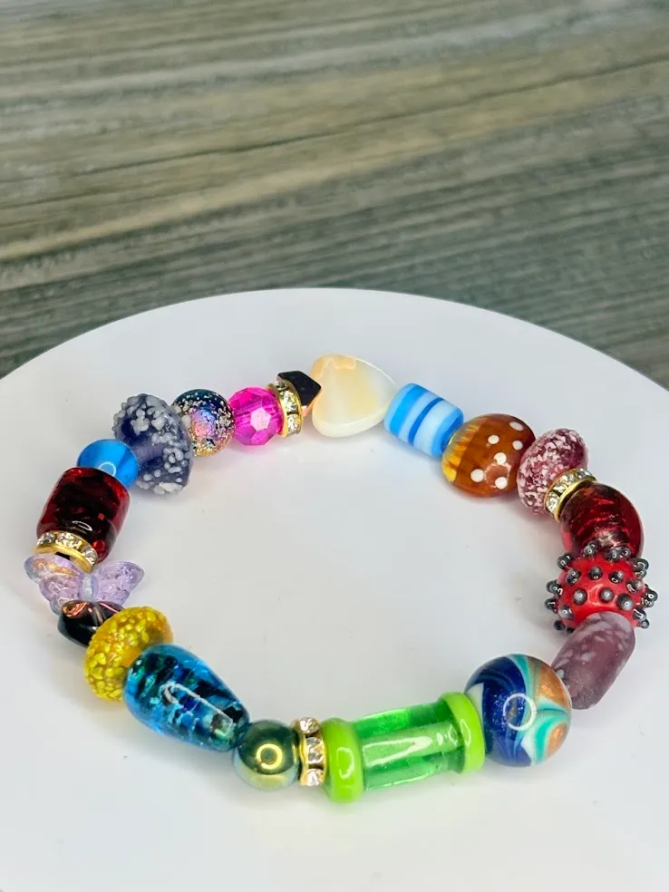 Multicolored junkyard bracelet 2