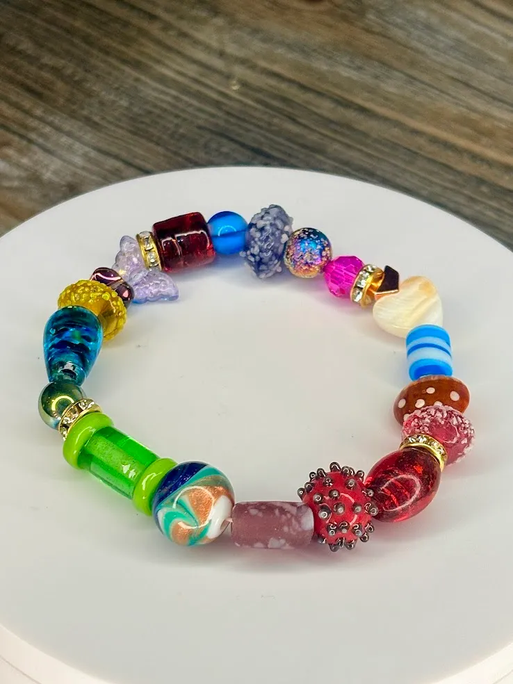 Multicolored junkyard bracelet 3