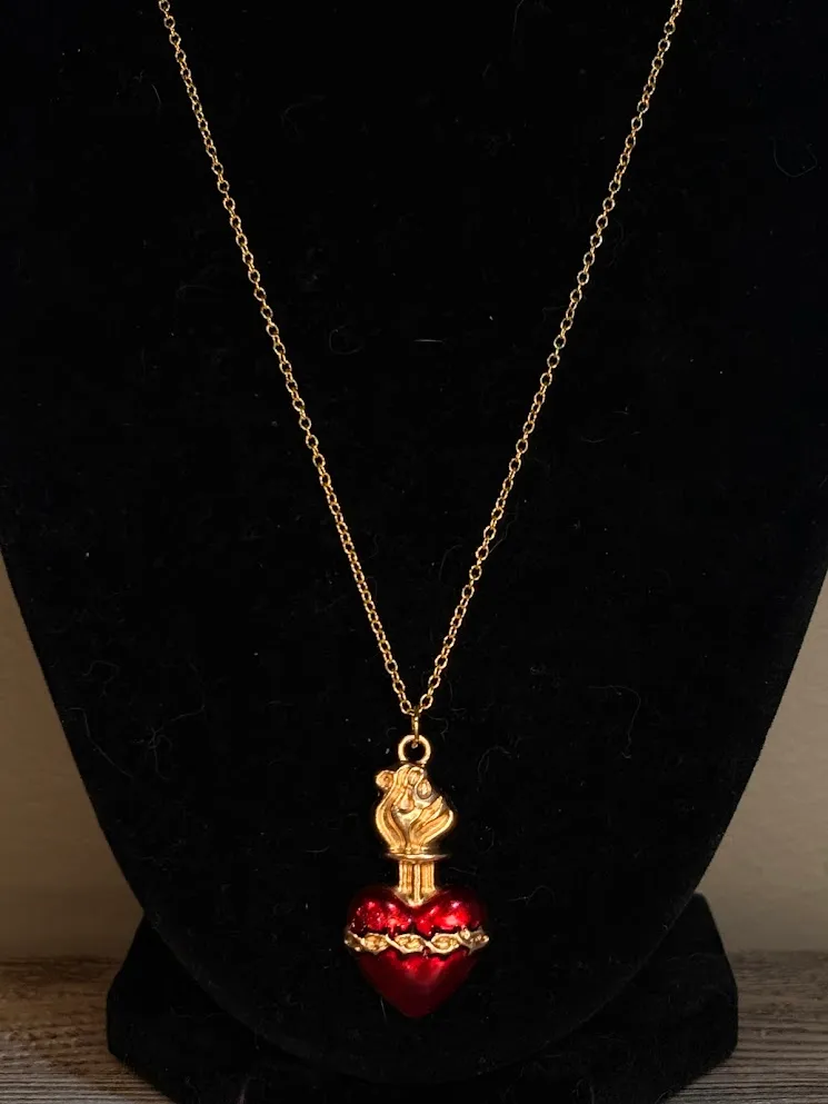 Heart olympus necklace — handmade necklace by Beadiverse
