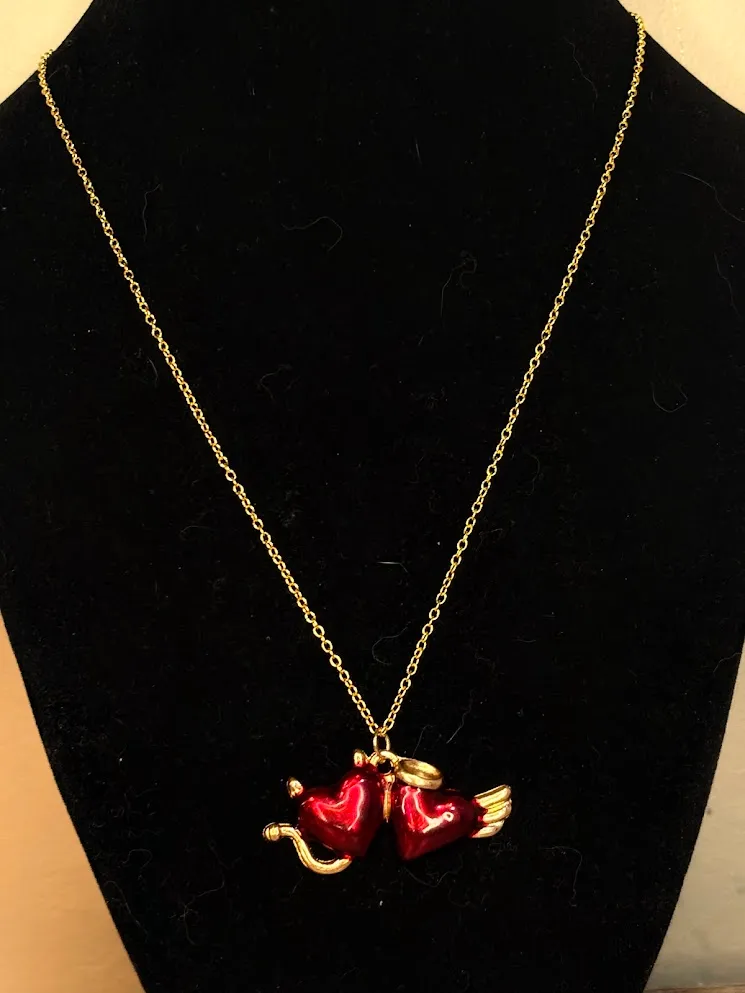 Double trouble necklace — handmade necklace by Beadiverse