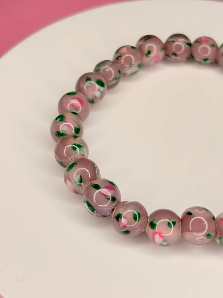 Lavander cherry blossom bracelet 2