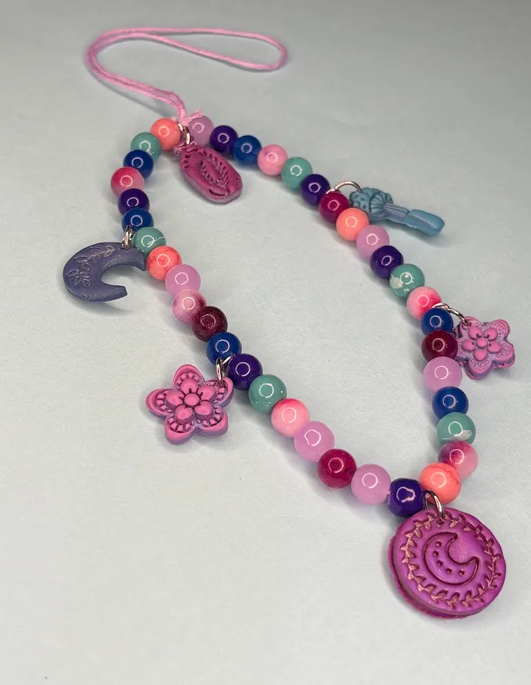 Witches galaxy phone charm — handmade keychain by Beadiverse