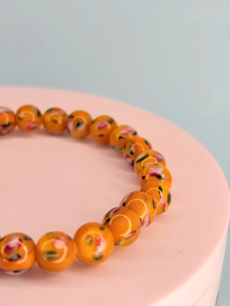 Yellow cherry blossom bracelet 2