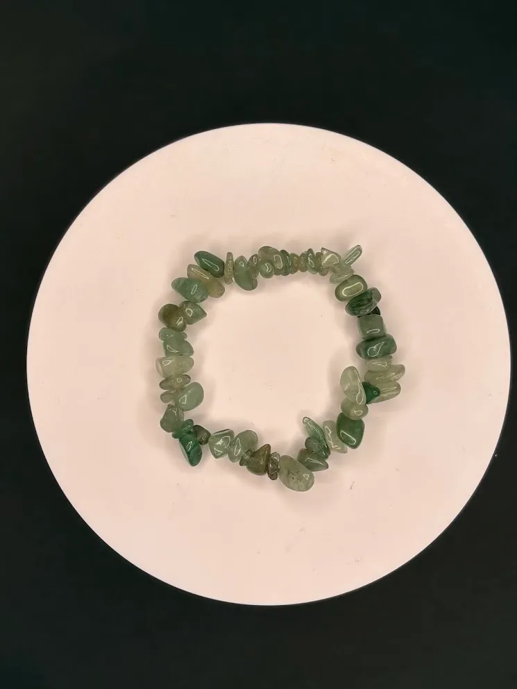 Sage crystal bracelet — handmade bracelet by Beadiverse