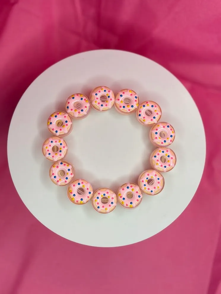 Donut party bracelet — handmade bracelet by Beadiverse