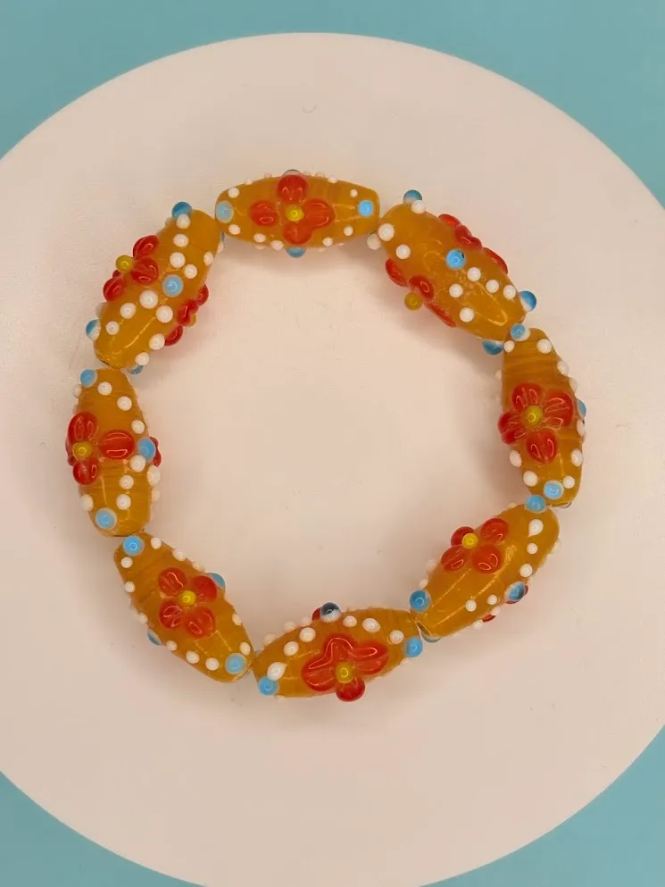Retro garden bracelet — handmade bracelet by Beadiverse
