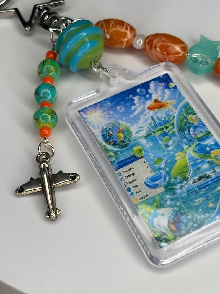 Floating future keychain  2