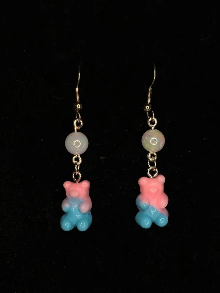 Gummy bear earrings — handmade earrings by Beadiverse