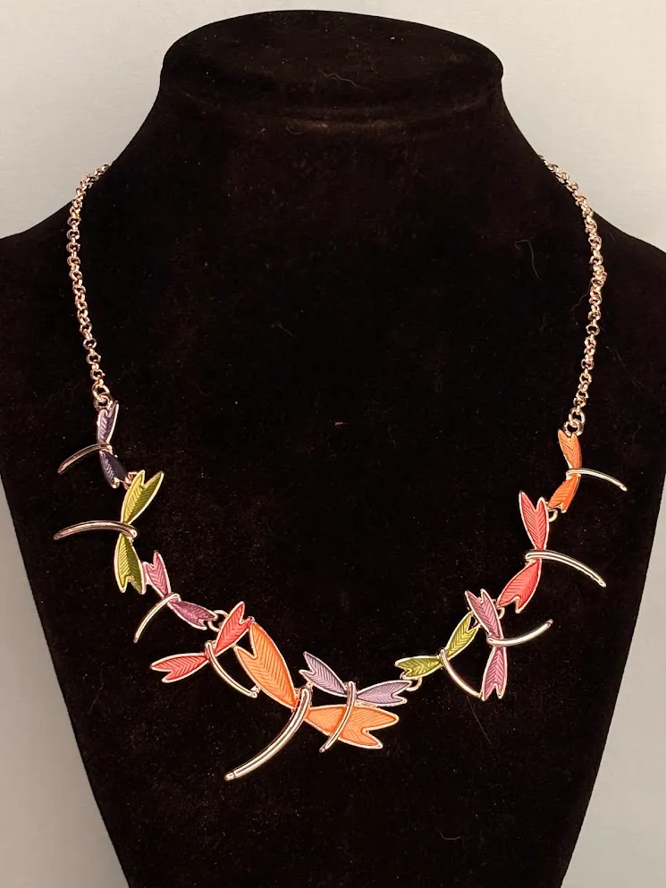Artist's garden necklace — handmade necklace by Beadiverse