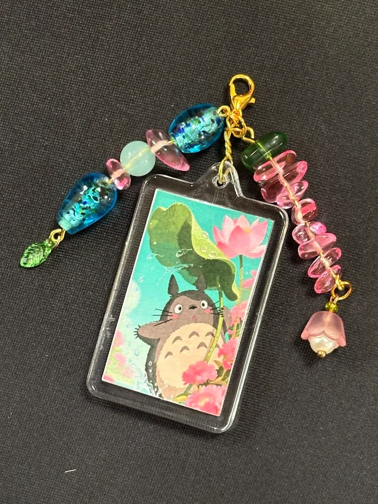 Studio Ghibli keychain — handmade keychain by Beadiverse