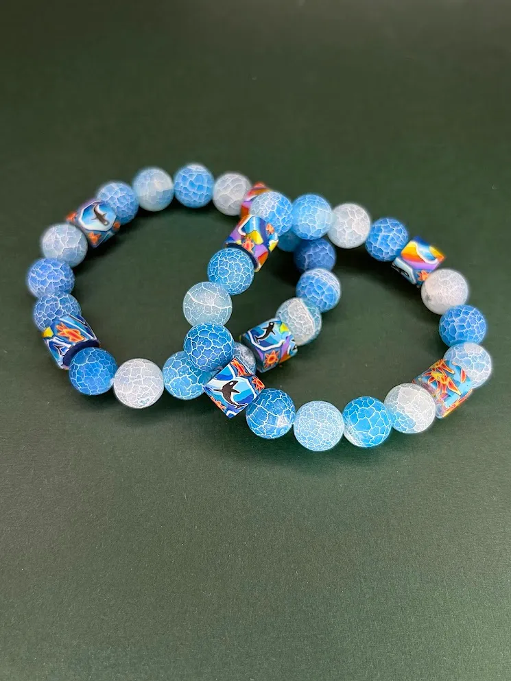 Orca sea bracelets — handmade bracelet by Beadiverse