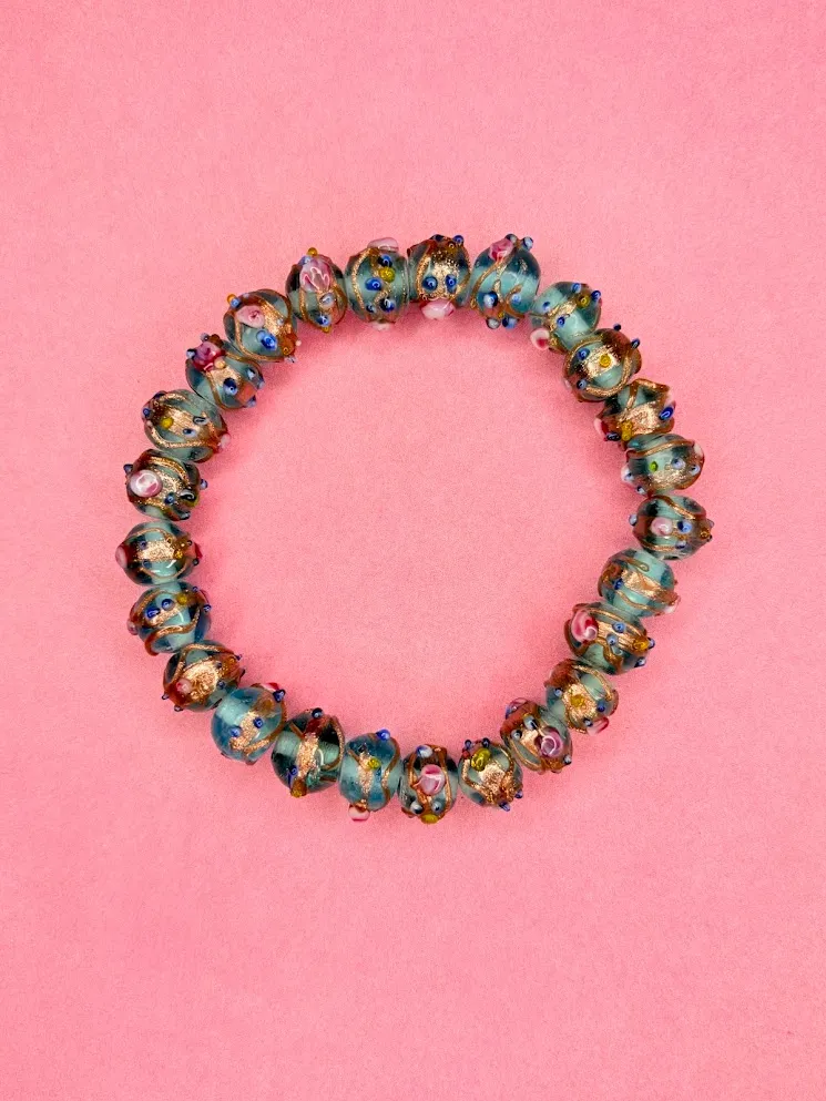 Regal rose bracelet — handmade bracelet by Beadiverse
