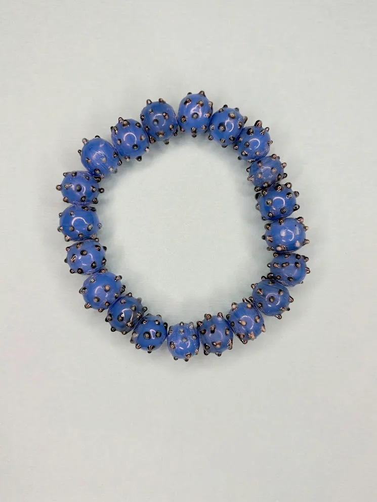 Blue spike bracelet — handmade bracelet by Beadiverse