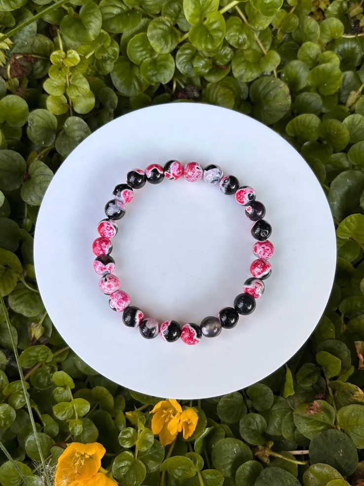 Midnight candy bracelet — handmade bracelet by Beadiverse