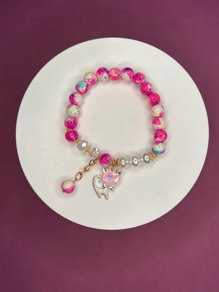 Sugar kitty bracelet — handmade bracelet by Beadiverse
