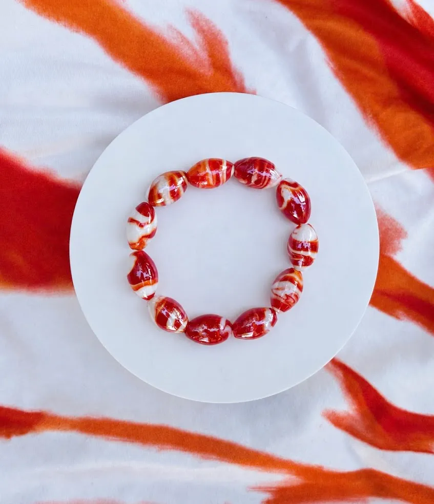 Koi fish bracelet — handmade bracelet by Beadiverse