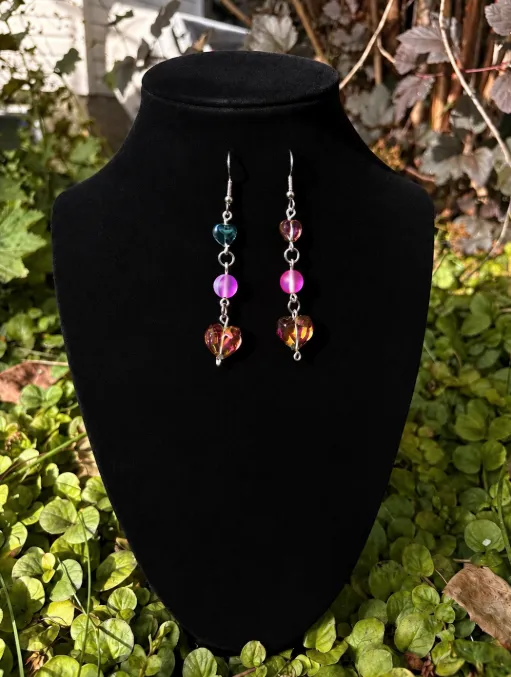 Goofy's galaxy earrings — handmade earrings by Beadiverse