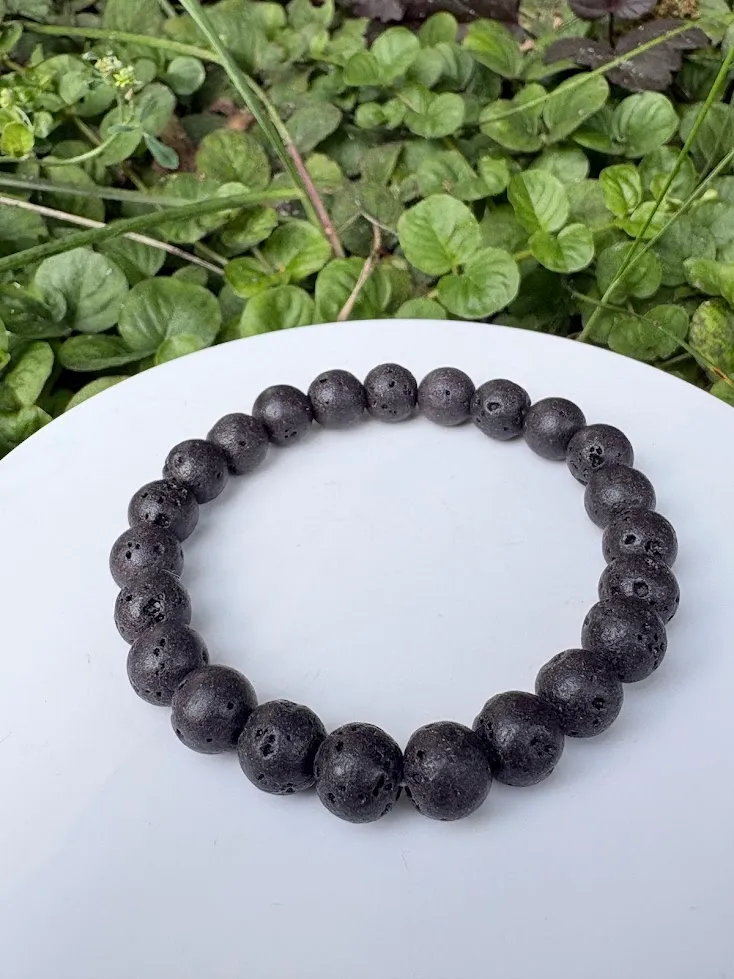 Lava rock bracelet — handmade bracelet by Beadiverse
