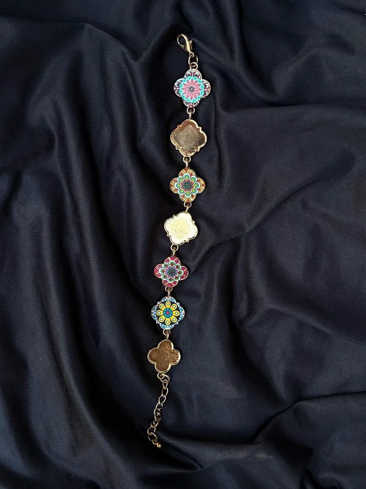 Mosaic Garden bracelet — handmade bracelet by Beadiverse