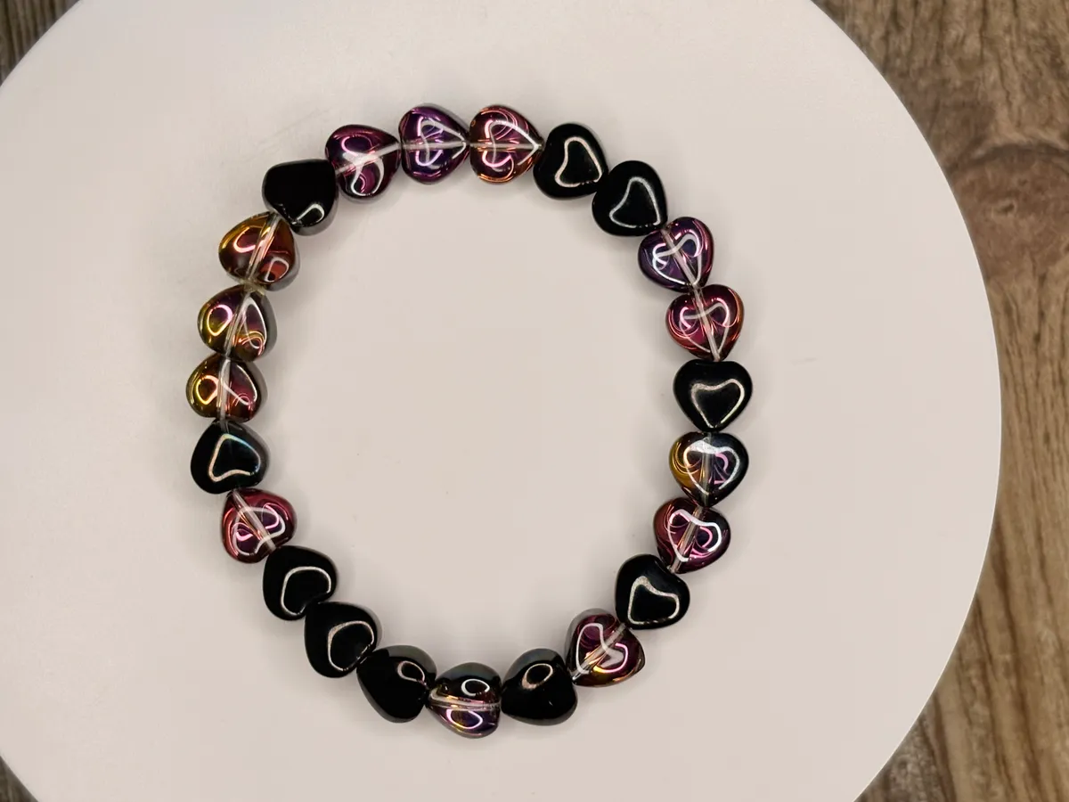 Black death bracelet — handmade bracelet by Beadiverse