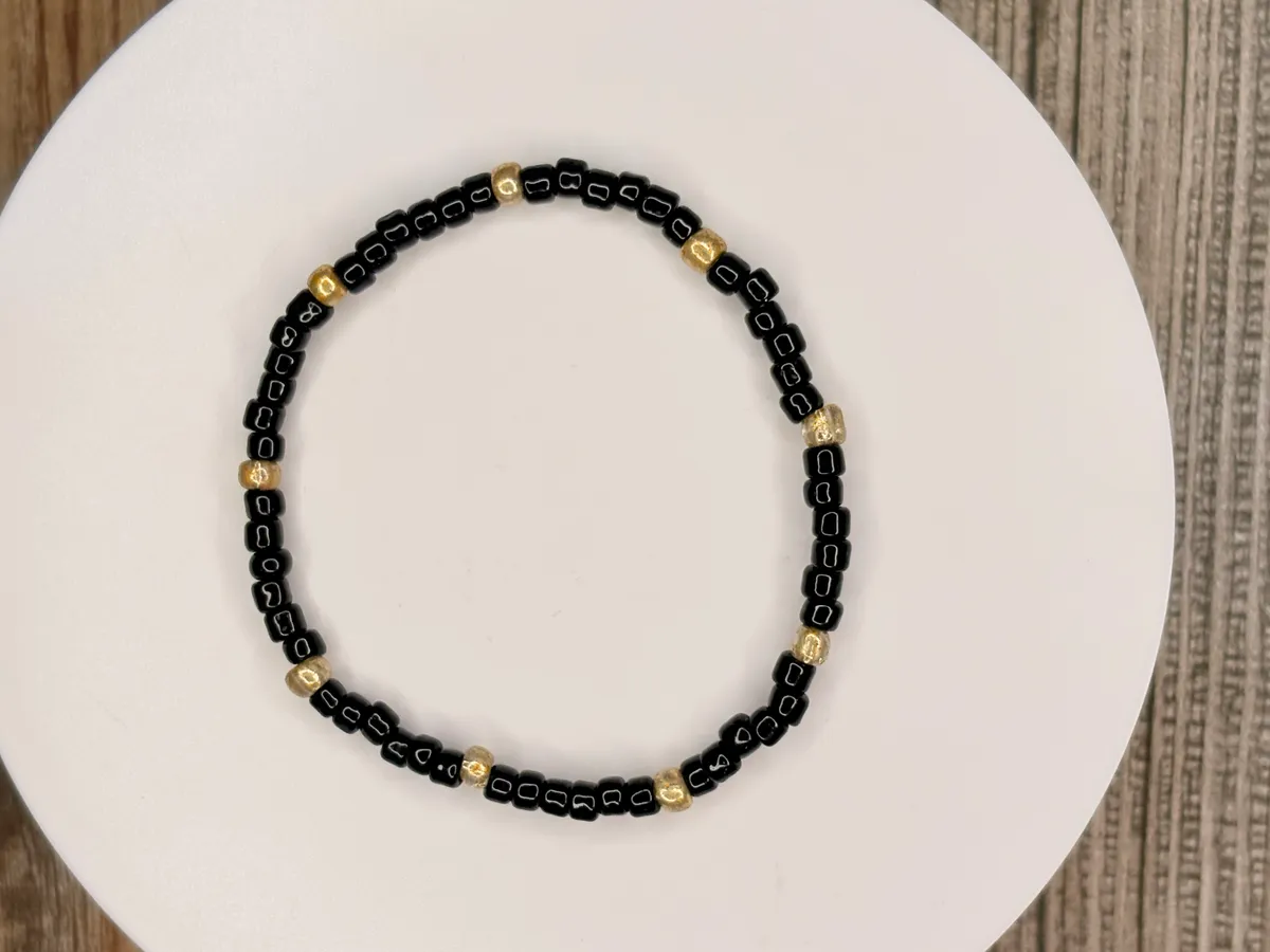 into the night bracelet — handmade bracelet by Beadiverse