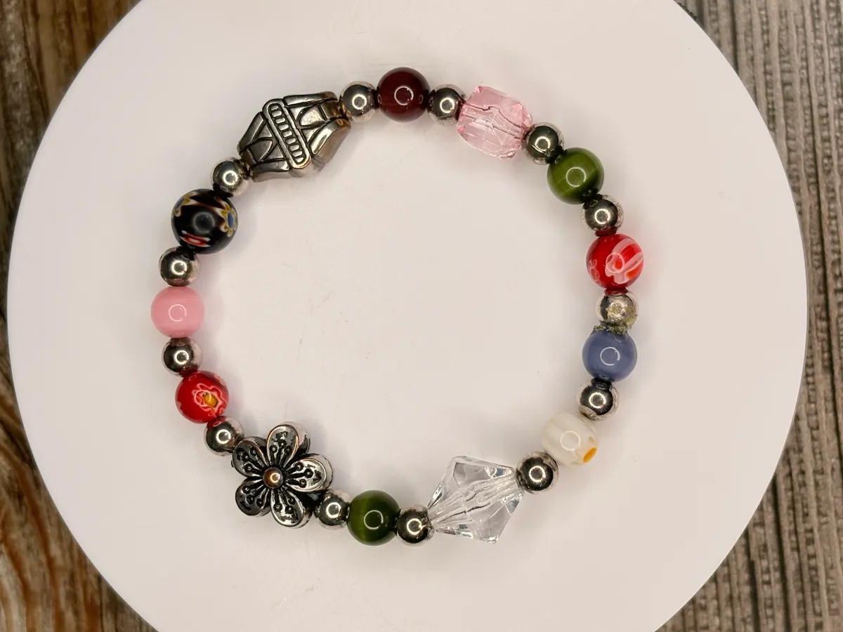 Junk bead bracelet — handmade bracelet by Beadiverse