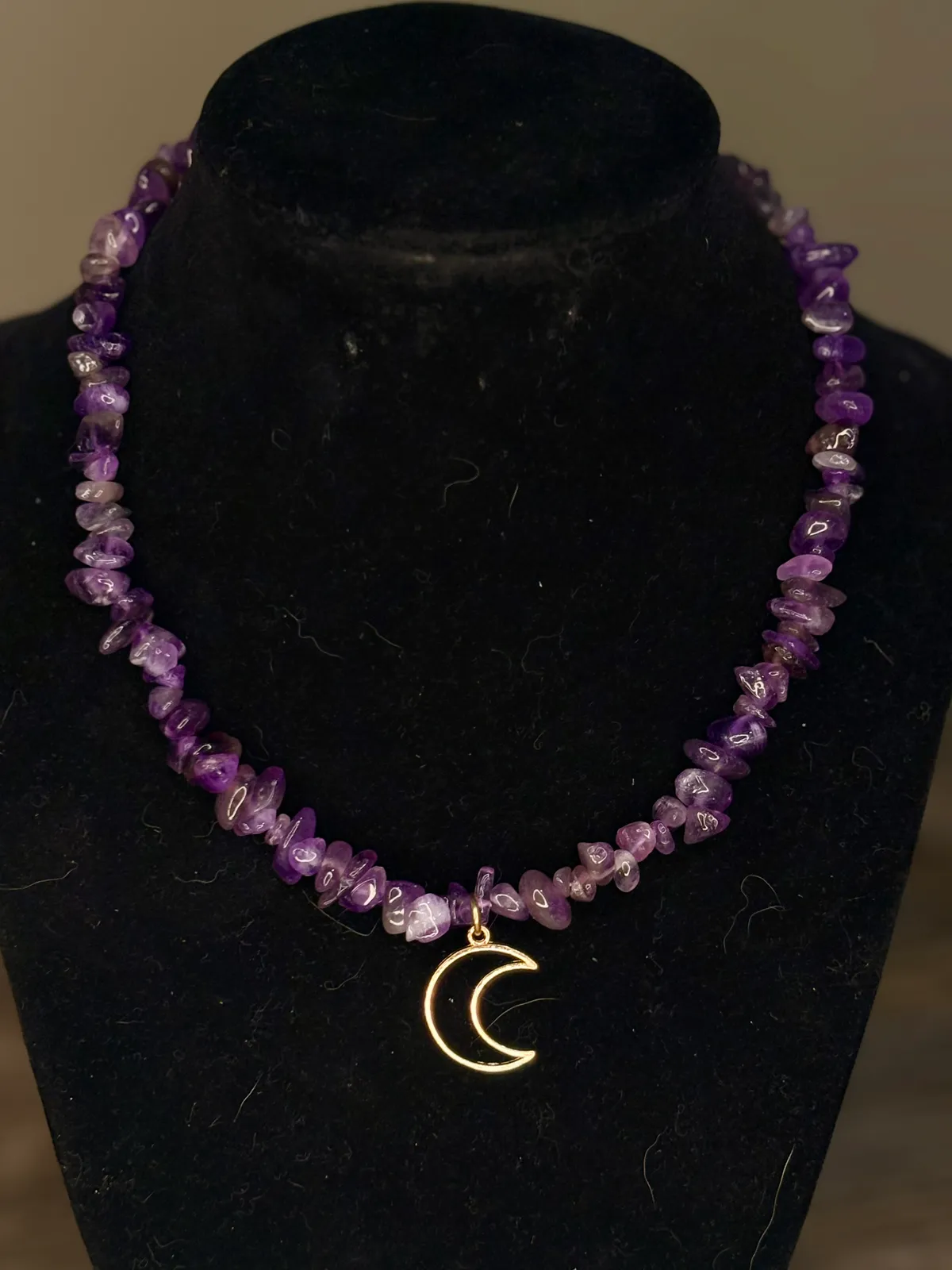 Moon Crystal necklace — handmade necklace by Beadiverse