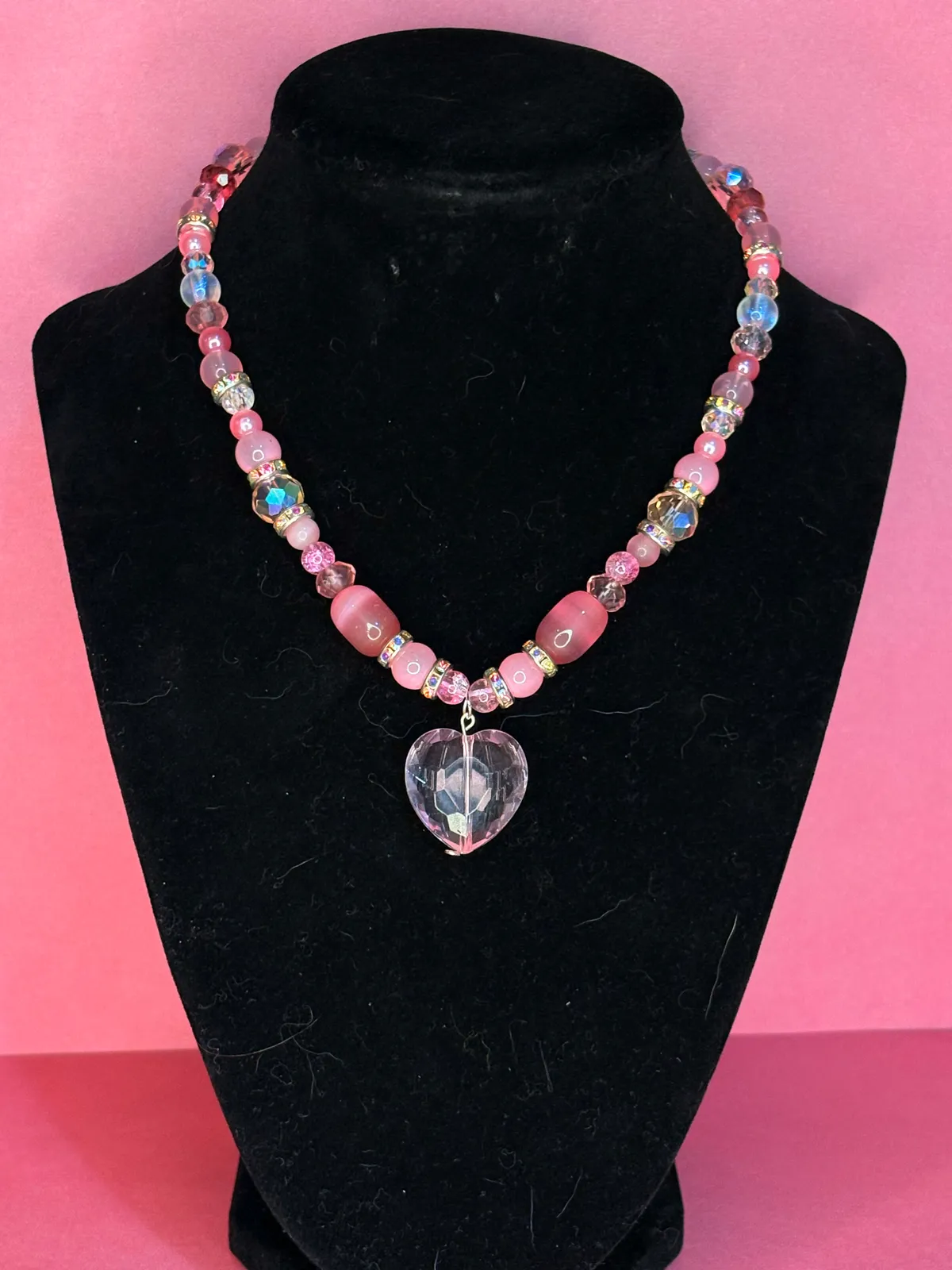 Perfect heart necklace — handmade necklace by Beadiverse