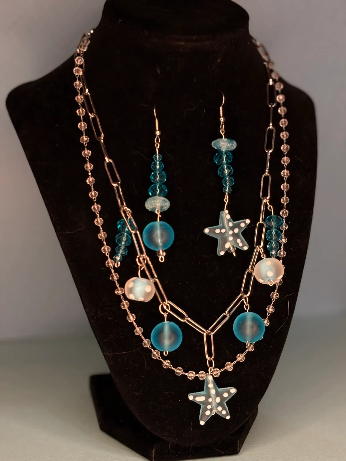 Sea glass set — handmade set by Beadiverse